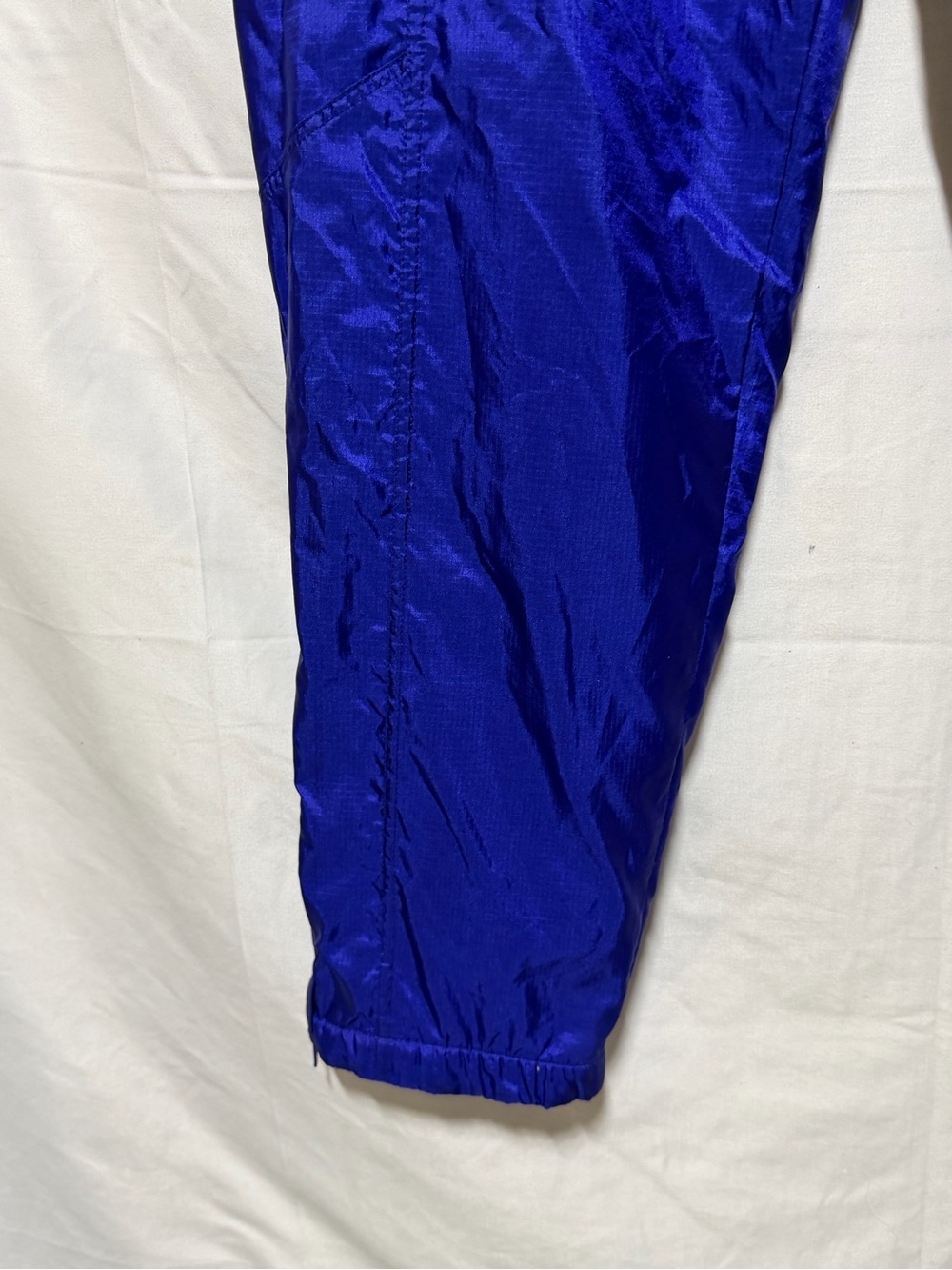 Vintage Nike Blue/Purple Nylon Track Pants XL 90s Y2K Windbreaker Pants - Picture 3 of 12
